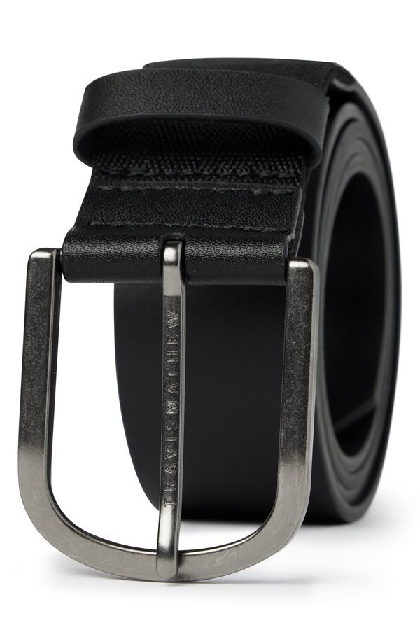 トラビスマヒュー メンズ アクセサリー ベルト レザー TravisMathew Jinx 20 Leather Belt Black ブラック
