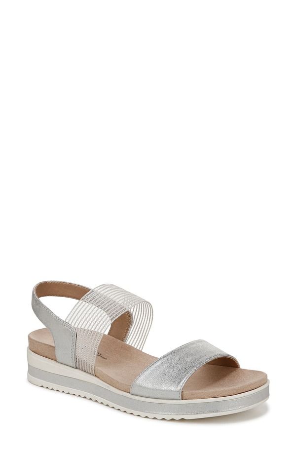 ライフストライド レディース シューズ ヒール サンダル LifeStride SHOES Zing Slingback Sandal Silver シルバー