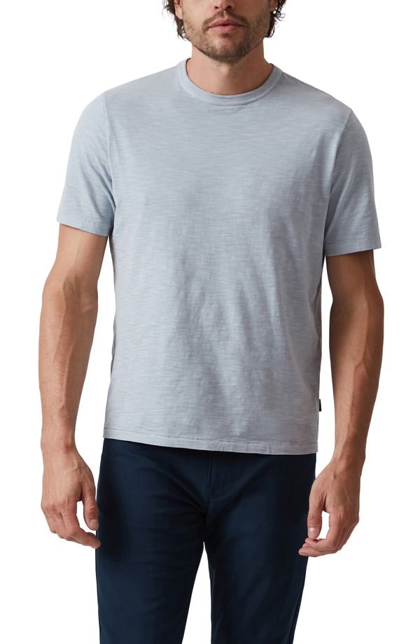 ３４ヘリテージ メンズ トップス Tシャツ コットン 34 Heritage Slub Cotton TShirt Blue Fog ブルー
