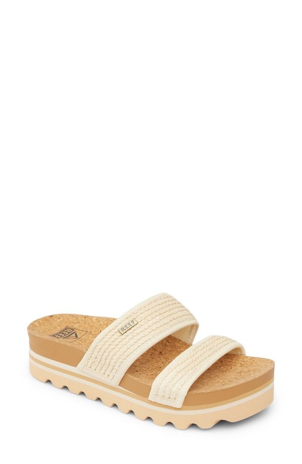 リーフ レディース シューズ サンダル Reef Cushion Vista Hi Slide Sandal Vintage Raffia