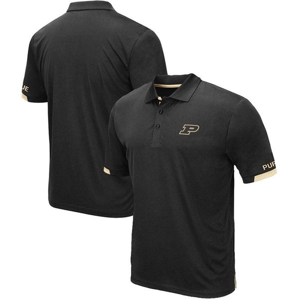 コロシアム メンズ トップス ポロシャツ トール Mens Colosseum Black Purdue Boilermakers Big Tall Santry Polo Black ブラック