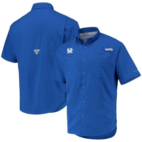 コロンビア メンズ トップス シャツ ダウン Mens Columbia Royal Kentucky Wildcats Tamiami OmniShade ButtonDown Shirt Roya 14,585円