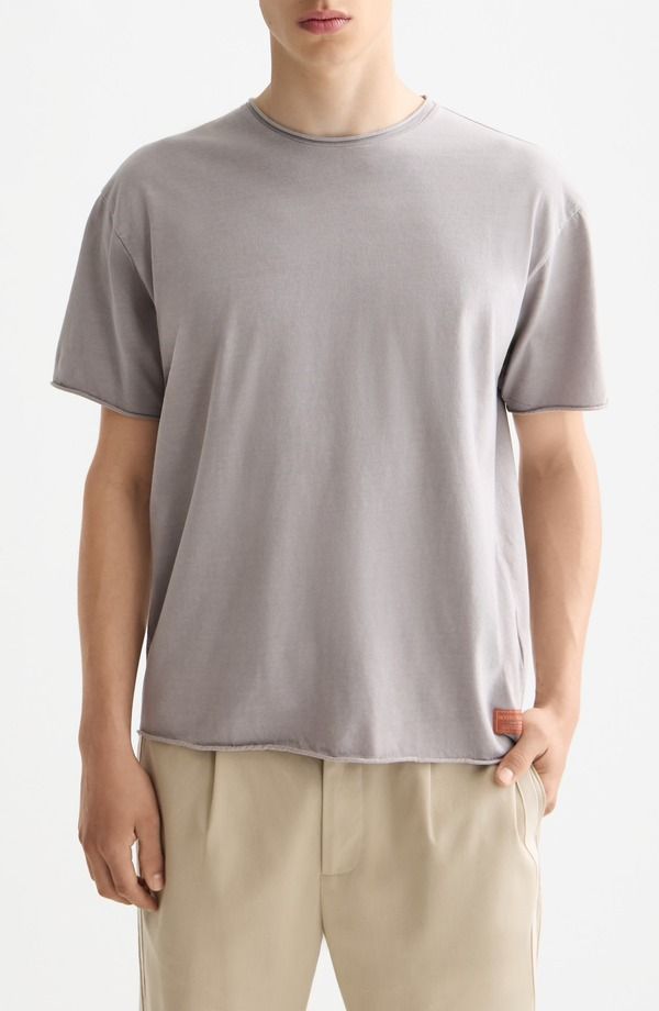 スコッチアンドソーダ メンズ トップス Tシャツ コットン Scotch Soda Raw Edge Cotton TShirt Gull 14,896円