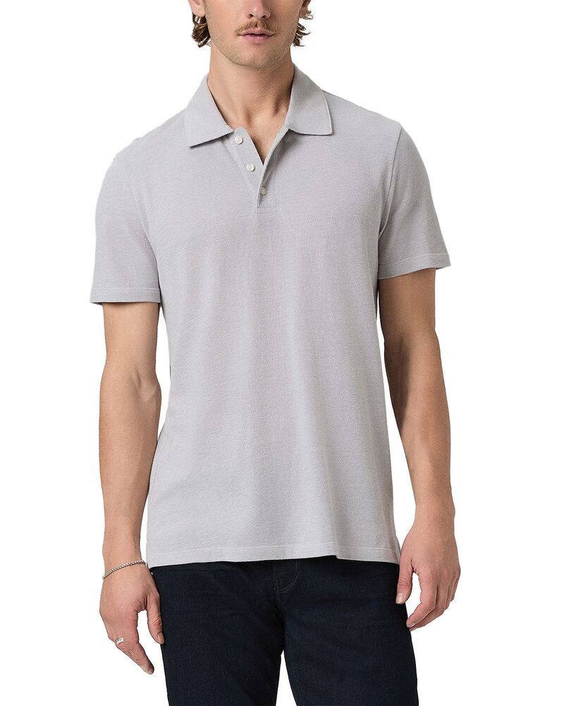 ペイジ メンズ トップス ポロシャツ PAIGE Demille Polo Shirt Light Gray Combo グレー