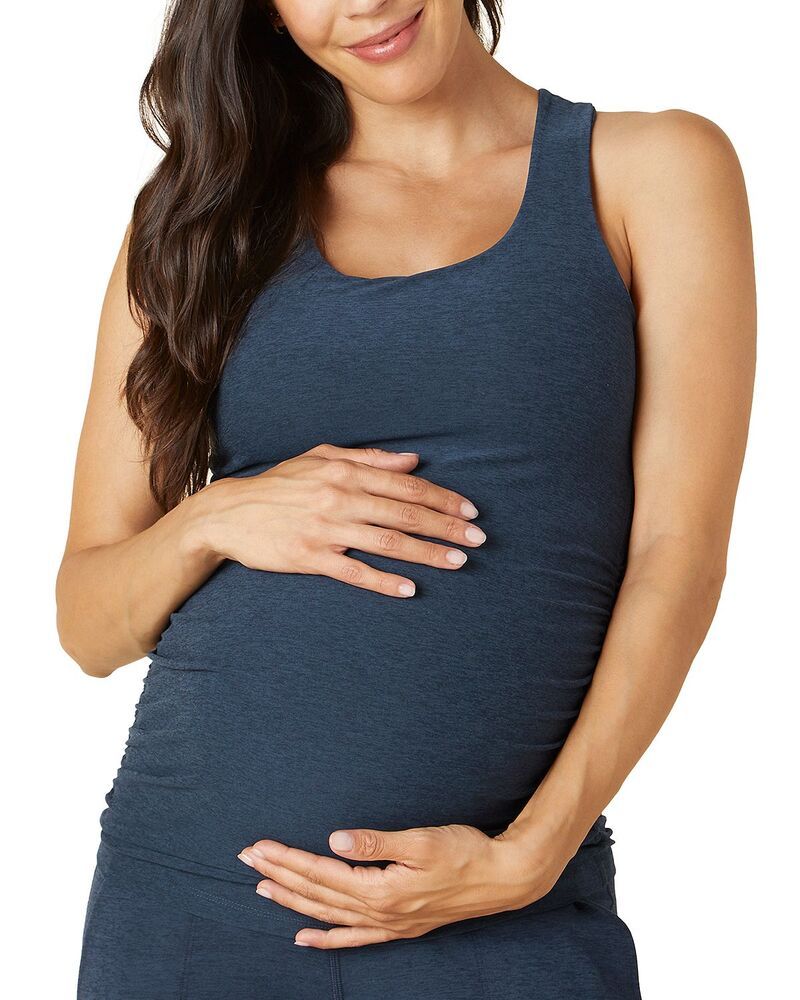 ビヨンドヨガ レディース トップス タンクトップ マタニティ Beyond Yoga Racerback Maternity Tank Top Nocturnal Navy ネイビー