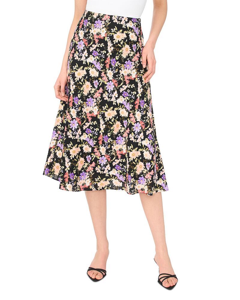 セセ レディース ボトムスカート ミディ CeCe Bias Midi Skirt Rich Black ブラック