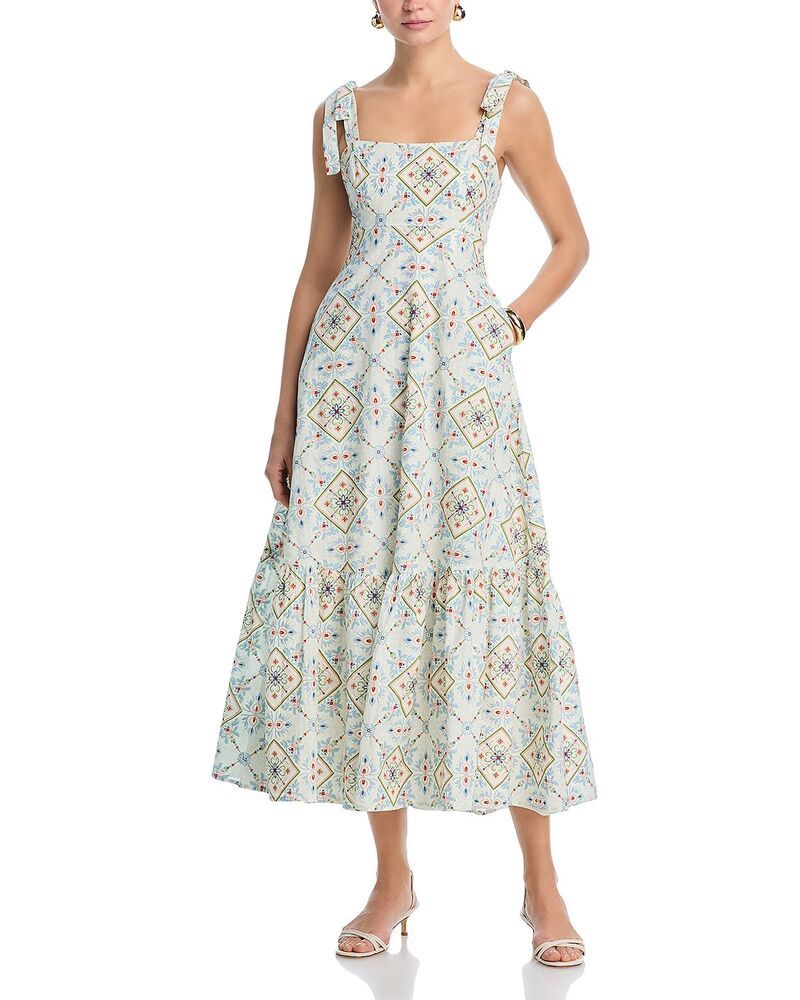 アクア レディース トップス ワンピース ミディ AQUA Tile Midi Dress Exclusive Multi マルチカラー
