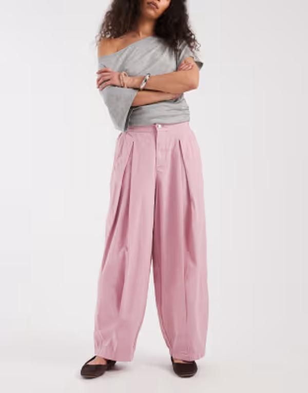 ミスセルフフリッジ レディース ボトムス カジュアルパンツ Misselfridge casual barreleg pants PINK ピンク