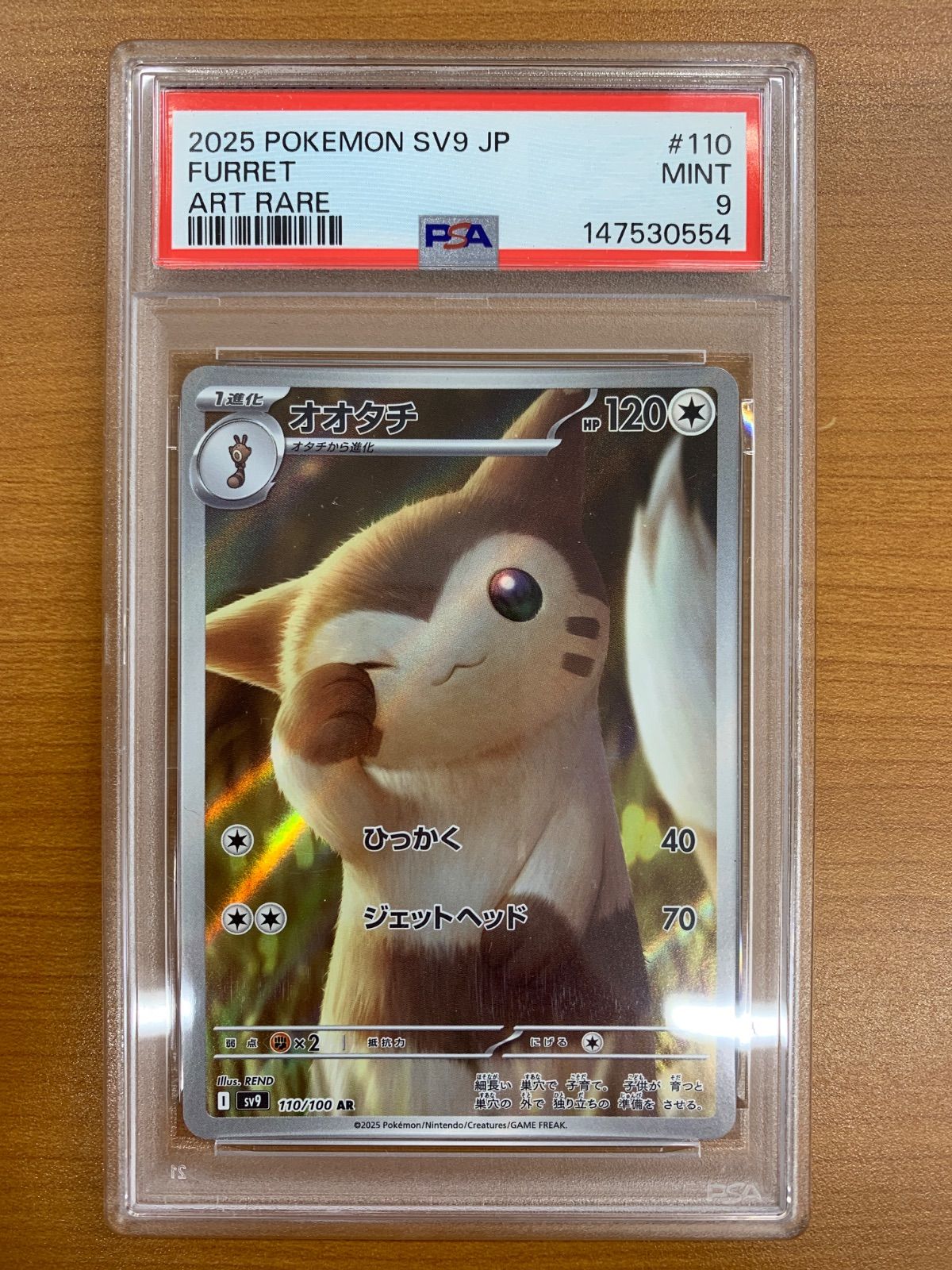 PSA9 オオタチ 110/100 AR ポケモンカードゲーム ポケカ ポケモン