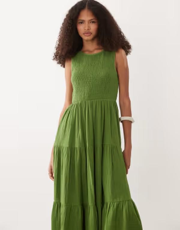 ノーバディーズ チャイルド レディース トップス ワンピース Nobodys Child Charlie midaxi dress Green グリーン