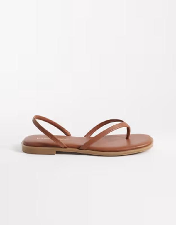 ロンドンレベル レディース シューズ サンダル London Rebel Florie flat sandals in tan タン
