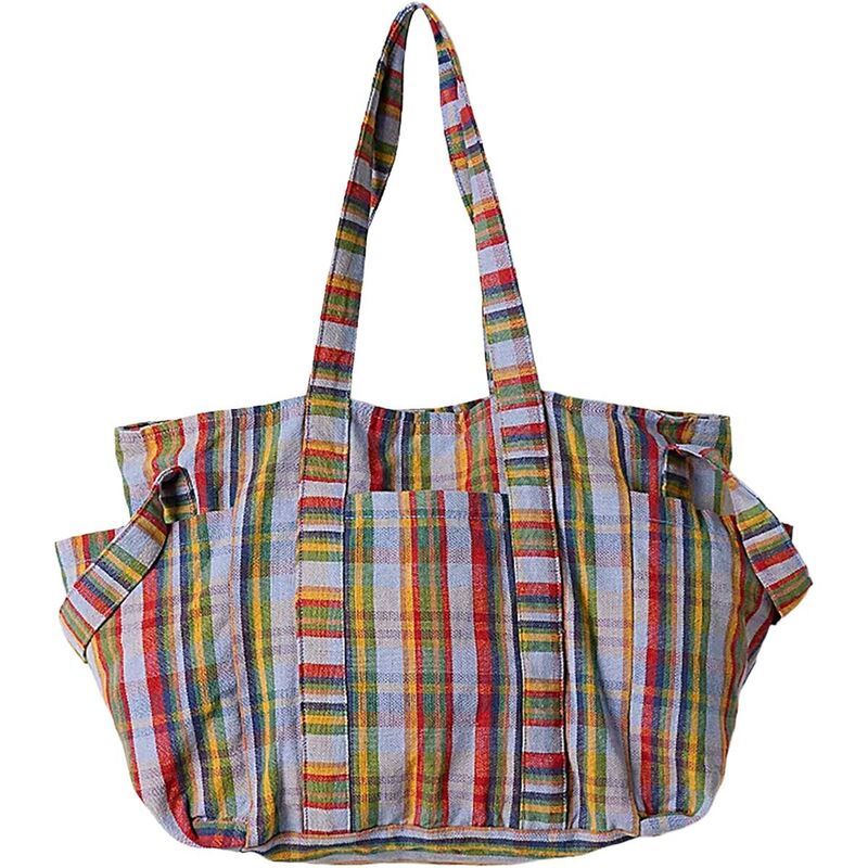 フリーピープル メンズ バッグ プリント Free People Oksana Multi Printote Blue Mix ブルー