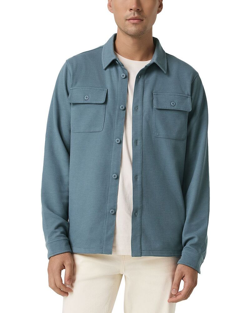 ビュオーリ メンズ アウター ジャケット・ブルゾン シャツ Vuori Waffle Shirt Jacket Abyss