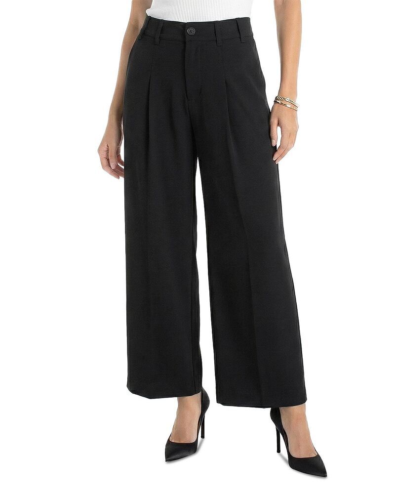 リヴァプール ロサンゼルス レディース ボトムス カジュアルパンツ ワイドレッグ プリーツ Liverpoolos Angeles High Rise Pleated Wide Leg Trouser