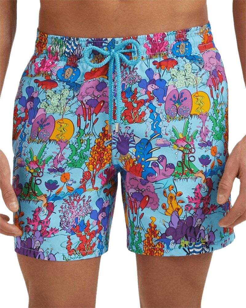 ヴィルブレクイン メンズ 水着 ハーフパンツ・ショーツ ショートパンツ Vilebrequin Plantes Aquatiques 55 Swim Shorts Topaz Bleu 58,740円
