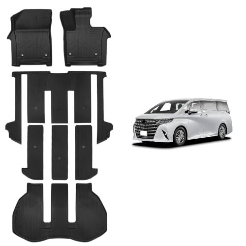 新型 アルファード ヴェルファイア 40系 専用 フロアマット+ラゲッジマット 専用設計 ALPHARD VELLFIRE 40 3D立体 防水 カーマット TPE材質 保護マット 耐汚れ 滑り防止 アクセサリー カスタム パーツ 7ｐセット 02eeddc4