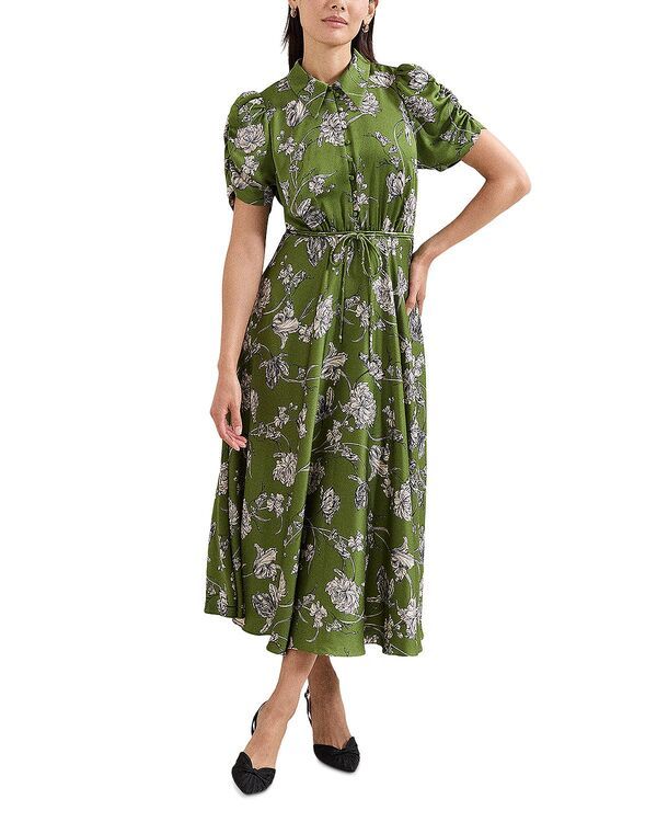 フェイズ・エイト レディース トップス ワンピース フラワー柄 フラワー Phaseight Bella Floral Dress Green グリーン