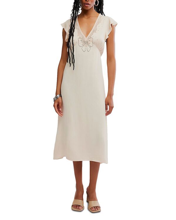 フリーピープル レディース トップス ワンピース ミディ Free People Tied With Joy Midi Dress Pastel Rose 25,060円