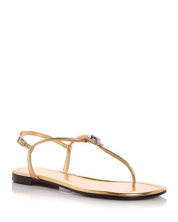 ジュゼッペザノッティ レディース シューズ サンダル Giuseppe Zanotti Womens Embellished Thong Sandals Oro
