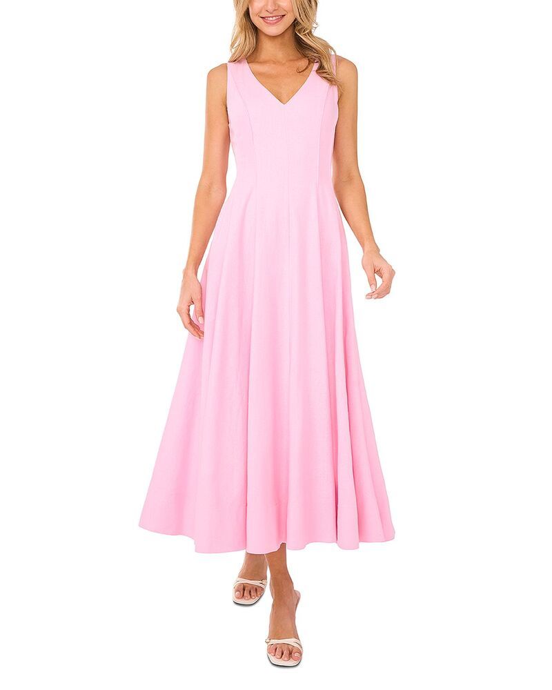 テッドベーカー レディース トップス ワンピース Vネック プリーツ ノースリーブ マキシ Ted Baker Sleeveless V Neck Pleated Maxi Dress Ballet