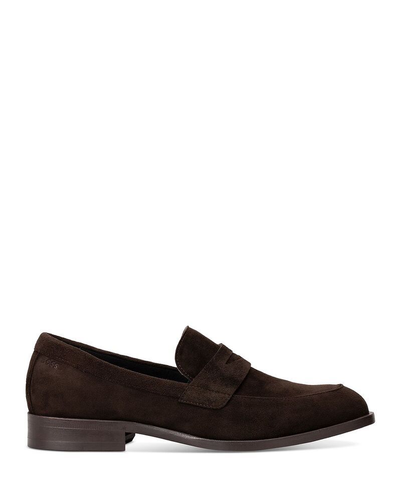 ボス メンズ シューズ スリッポン・ローファー BOSS Mens Limber Loafer Dark Brown ブラウン