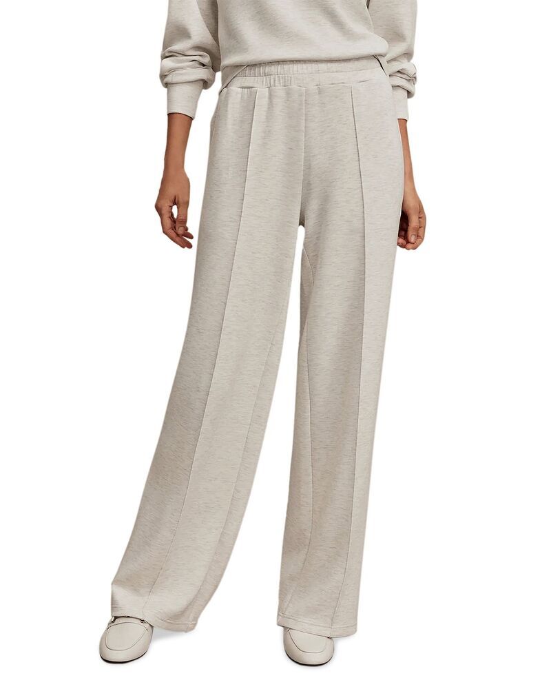 バーレイ レディース ボトムス カジュアルパンツ ワイドレッグ Varley The Wide Leg Pants Ivory Marle アイボリー