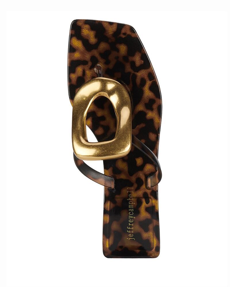 ジェフリー キャンベル レディース シューズ サンダル Jeffrey Campbell Womens Linques Jelly Sandals Tortoise Gold ゴールド