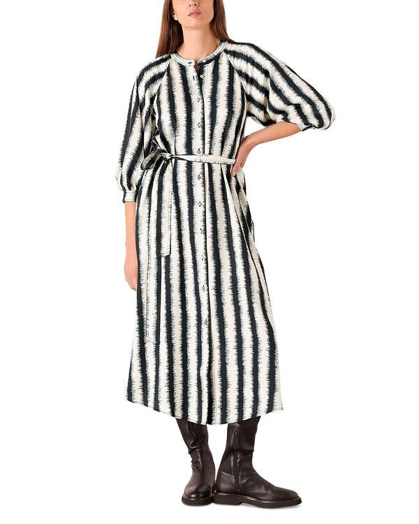 ホイッスルズ レディース トップス ワンピース Whistles Hazy Stripe Mabel Dress IvoryMulti アイボリー 29,100円