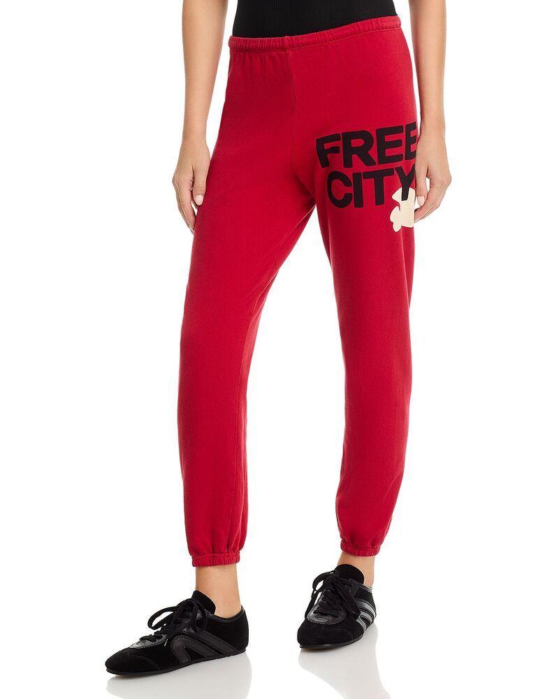 フリーシティ レディース ボトムス カジュアルパンツ スウェットパンツ コットン ロゴ FREECITY FREE CITY Cotton Logo Sweatpants Artyard RedCre 34,320円