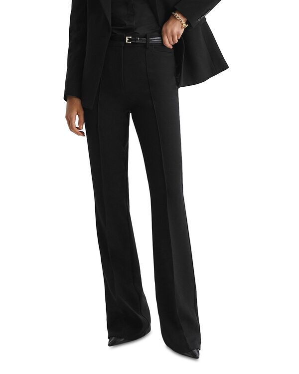 レイス レディース ボトムス カジュアルパンツ フレア REISS Gabi Flare Leg Trousers Black ブラック