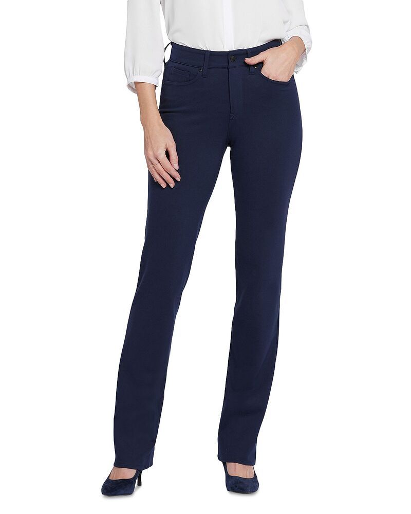 エヌワイディージェイ レディース ボトムス カジュアルパンツ NYDJ Marilyn Straight Ponte Pants Oxford Navy ネイビー