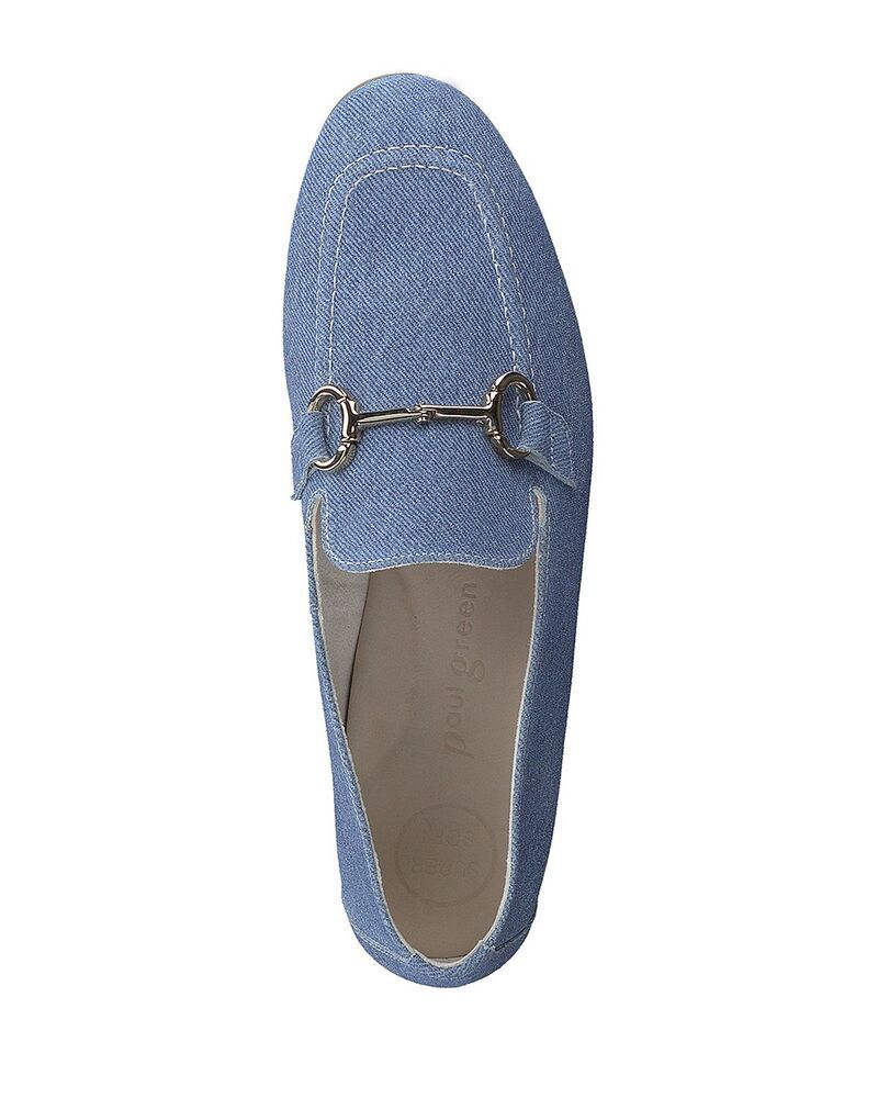 ポール・グリーン レディース シューズ スリッポン・ローファー Paul Green Womens Daphne Apron Toe Loafers Jean Denim デニム
