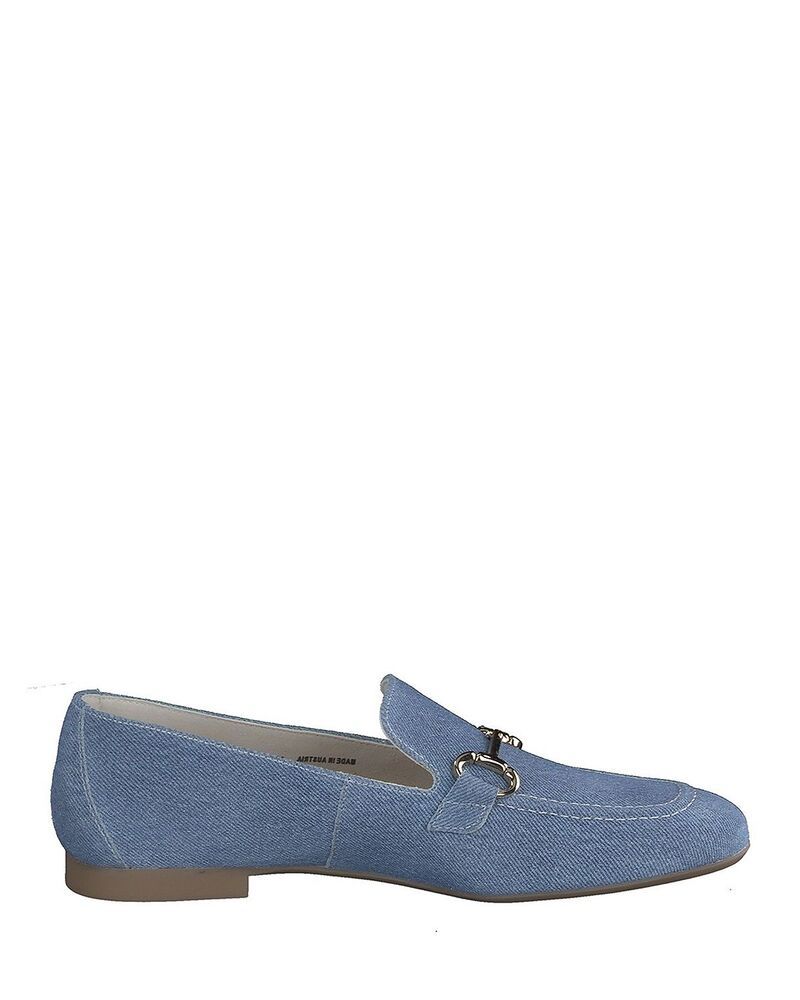 ポール・グリーン レディース シューズ スリッポン・ローファー Paul Green Womens Daphne Apron Toe Loafers Jean Denim デニム