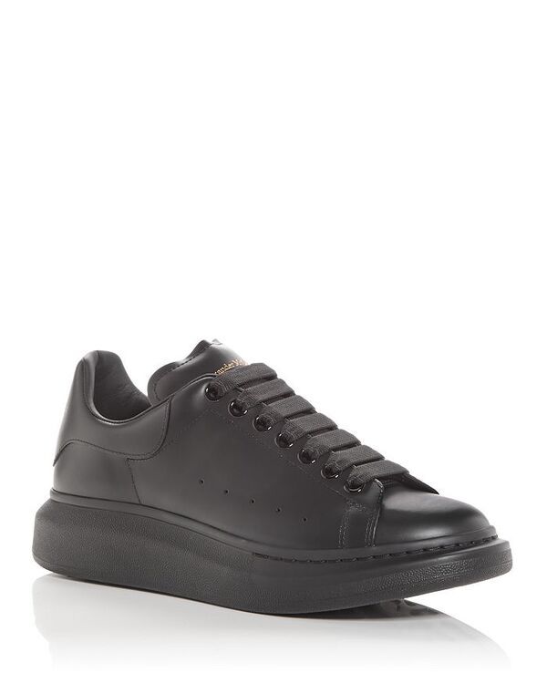 アレキサンダー・マックイーン メンズ シューズ スニーカー レザー ヒール Alexander McQUEEN Mens Oversized Leather Heel Detail Sneakers