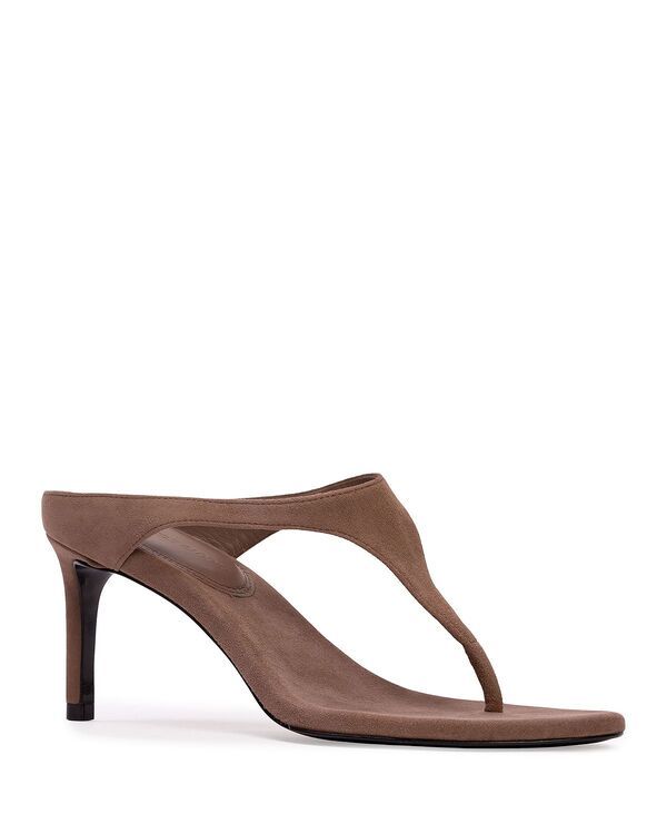 ブラックスエードスタジオ レディース シューズ サンダル Black Suede Studio Womensquare Toe Thong Sandals Taupe トープ
