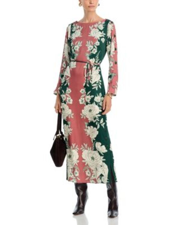 ファーム レディース トップス ワンピース ミディ FARM Rio Pink Garden Midi Dressoft Garden ピンク