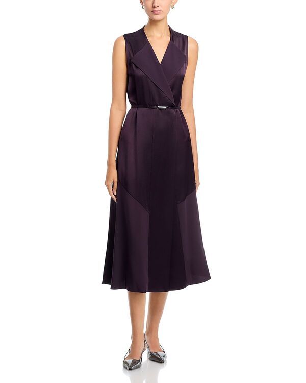 ボス レディース トップス ワンピース BOSS Dimosa Beltedress Open Prple