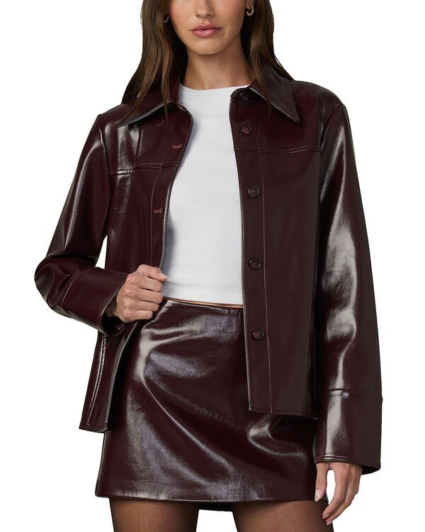 ジョーズジーンズ レディース アウター ジャケット・ブルゾン レザー フェイクレザー Joes Jeans The Daisy Faux Leather Jacket Bordeaux