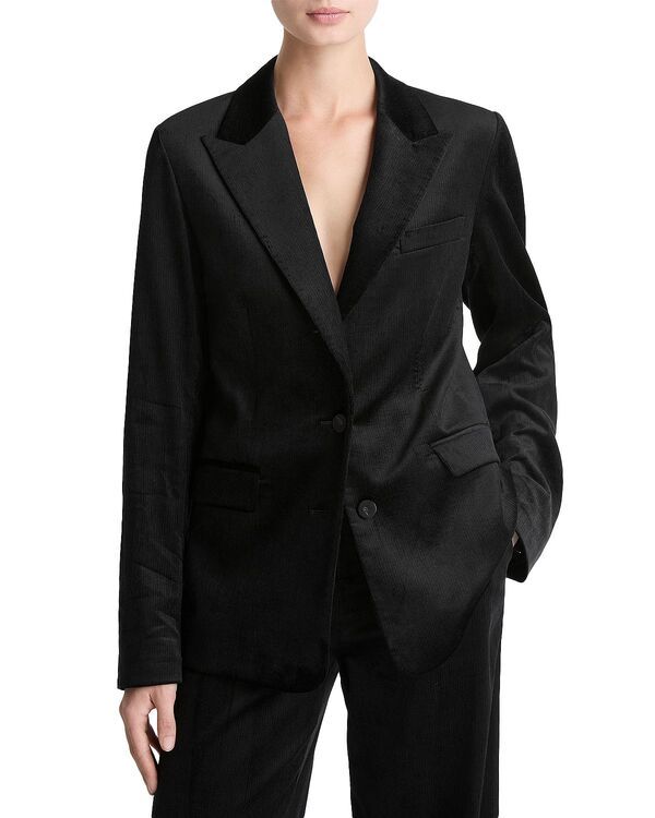 ヴィンス レディース アウター ジャケット・ブルゾン ベルベット ブレザー Vince Velvet Blazer Black ブラック 41,470円