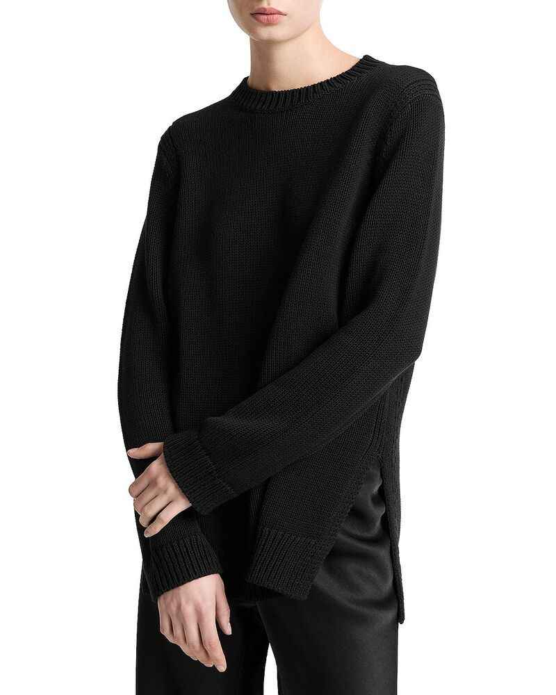 ヴィンス レディース アウター ニット・セーター クルーネック Vince Crewneck Sweater Black ブラック