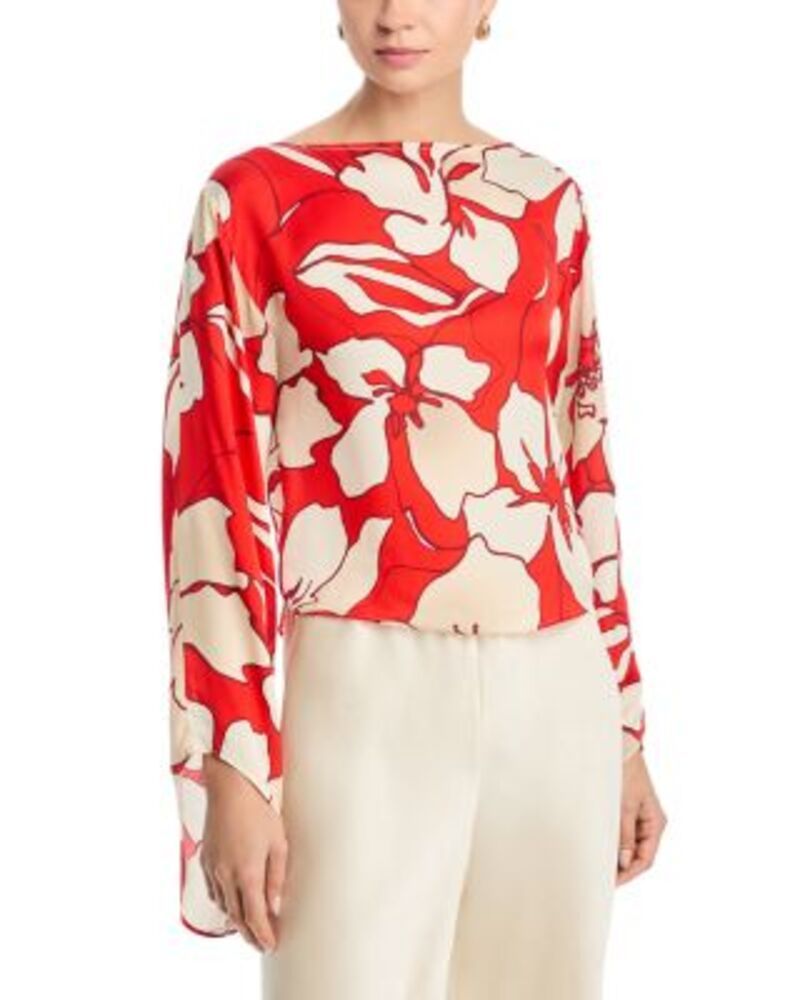 レイミー ブルック レディース トップス シャツ Ramy Brook Amanda Top Crimson Floral クリムゾン