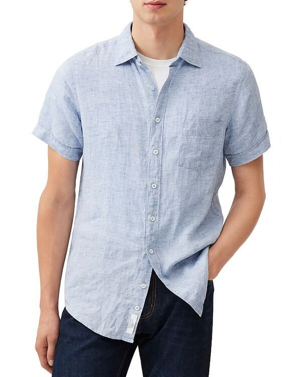 ロッドアンドグン メンズ トップス シャツ スリムフィット Rodd Gunn Palm Beach Short Sleeve Slim Fit Shirt Denim デニム