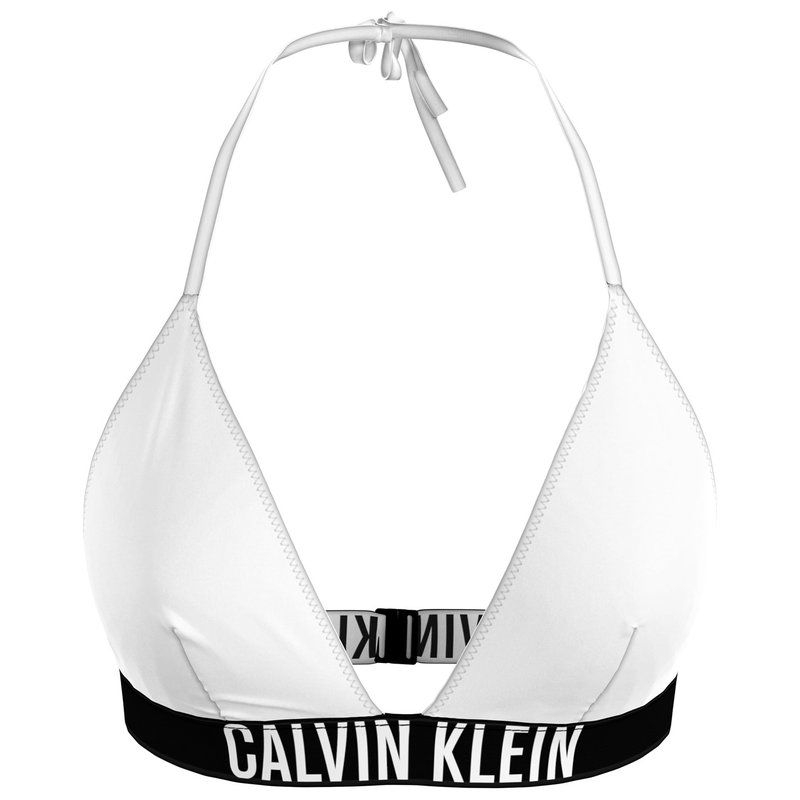 カルバンクライン レディース 水着 トップのみ Calvin Klein Triangle Bikini Top Pvh White ホワイト