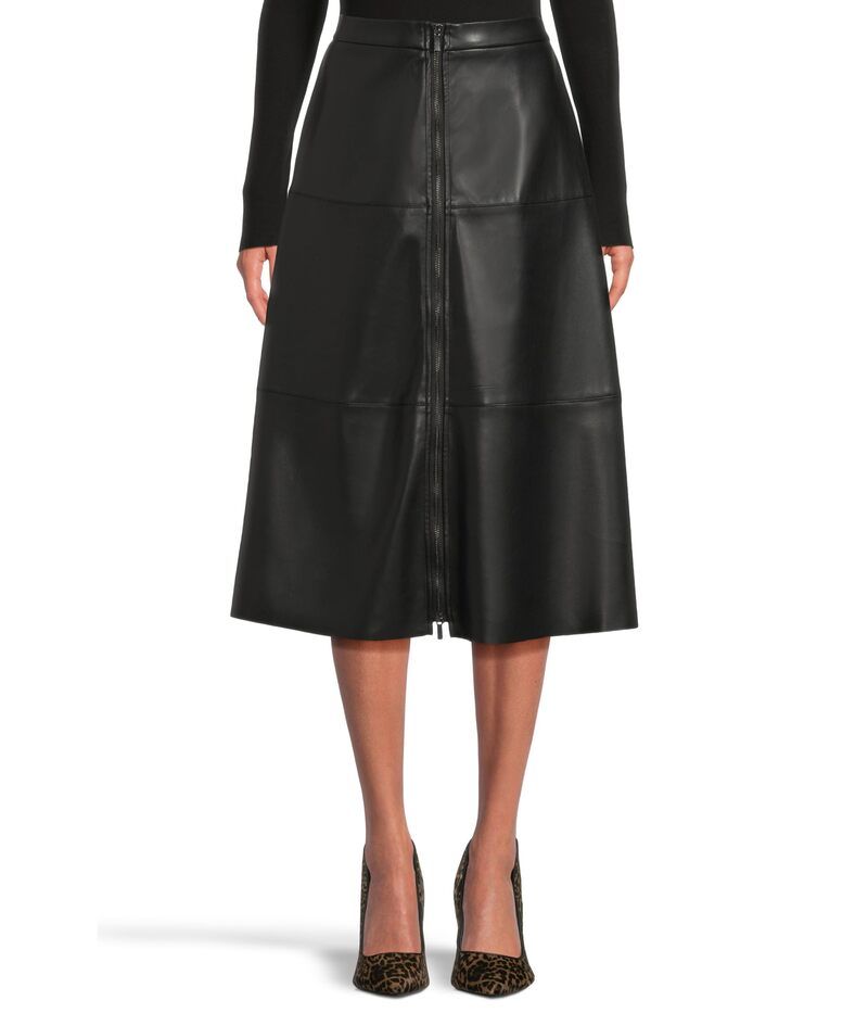 エリオットローレン レディース ボトムスカート レザー Elliott Lauren Vegan Leather Long Skirt Black ブラック