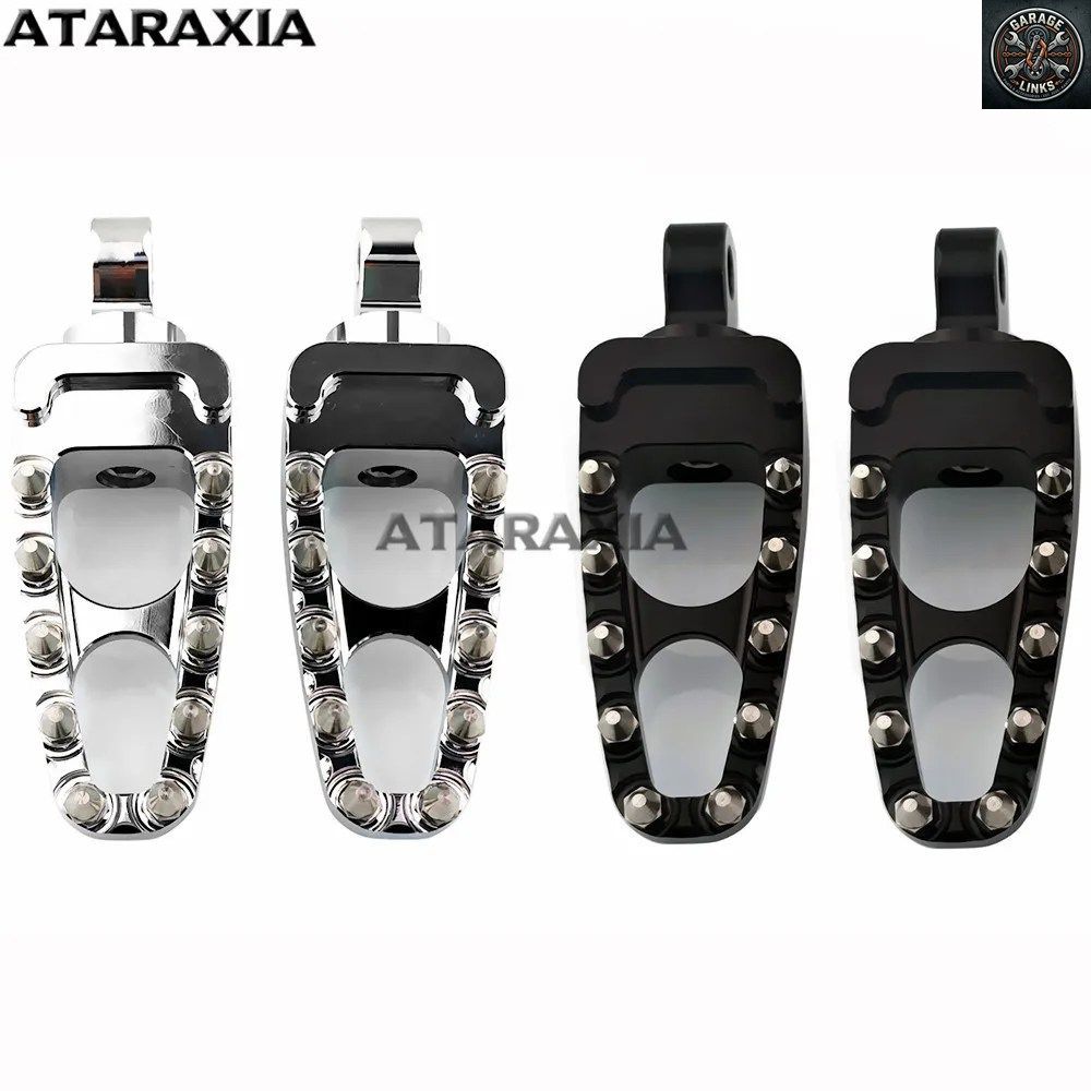 ハーレー ダイナ ファットボーイ スポーツスター XL883 XL1200 ストリートボブ チョッパー MX フットペグ オートバイ フットレスト ペダル