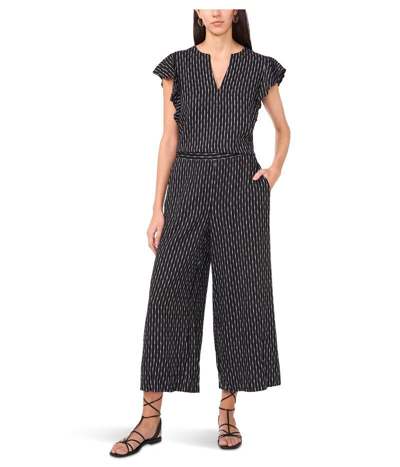 ヴィンスカムート レディース トップス シャツ フリル ブラウス Vince Camuto Blouse With Ruffle Sleeve Rich Black ブラック