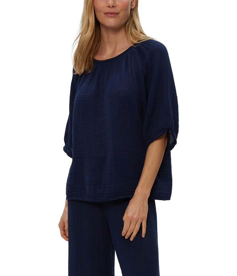 マイケルスターズ レディース トップス シャツ Michael Stars Jane Puff Sleeve Top Nocturnal