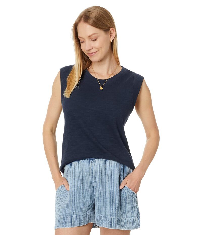 ファレティ レディース トップス シャツ Faherty Heritage Slub Muscle Tank Navy Blazer ネイビー