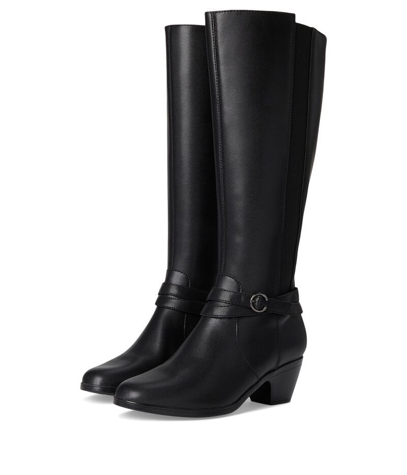 クラークス レディース シューズ ブーツ・レインブーツ Clarks Emily 2 Dream Black Leather ブラック