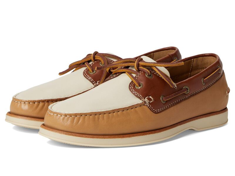 ジョンストンアンドマーフィー メンズ シューズ Johnston Murphy Monaco 2Eye Boat Shoe Tan Multi Sheepskin タン